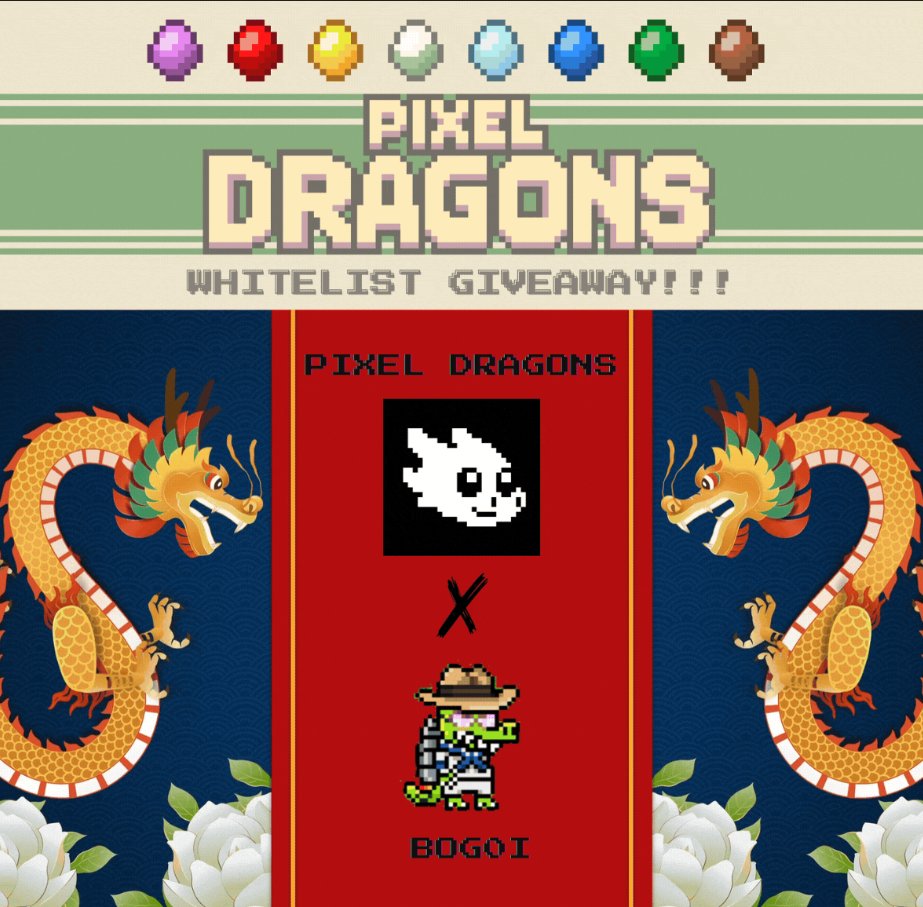 bog0i (@pixelb0i) on Twitter photo โผ๏ธ๐ฒ PIXEL DRAGONS GIVEAWAY๐ฒโผ๏ธ
In partnership with <a href="/Pixels_Dragons/">Pixel Dragons</a> , we are giving away 10 WL Spots!
๐ค - Follow <a href="/Pixels_Dragons/">Pixel Dragons</a> & <a href="/pixelb0i/">bog0i</a> .
๐ & ๐ - Heart and Retweet.
๐ท๏ธ - Tag 3 friends.
Drop screenshot of proof, and comment your RONIN address.
โDraw on 23rd Feb! โผ๏ธ๐ฒ PIXEL DRAGONS GIVEAWAY๐ฒโผ๏ธ
In partnership with <a href="/Pixels_Dragons/">Pixel Dragons</a> , we are giving away 10 WL Spots!
๐ค - Follow <a href="/Pixels_Dragons/">Pixel Dragons</a> & <a href="/pixelb0i/">bog0i</a> .
๐ & ๐ - Heart and Retweet.
๐ท๏ธ - Tag 3 friends.
Drop screenshot of proof, and comment your RONIN address.
โDraw on 23rd Feb!