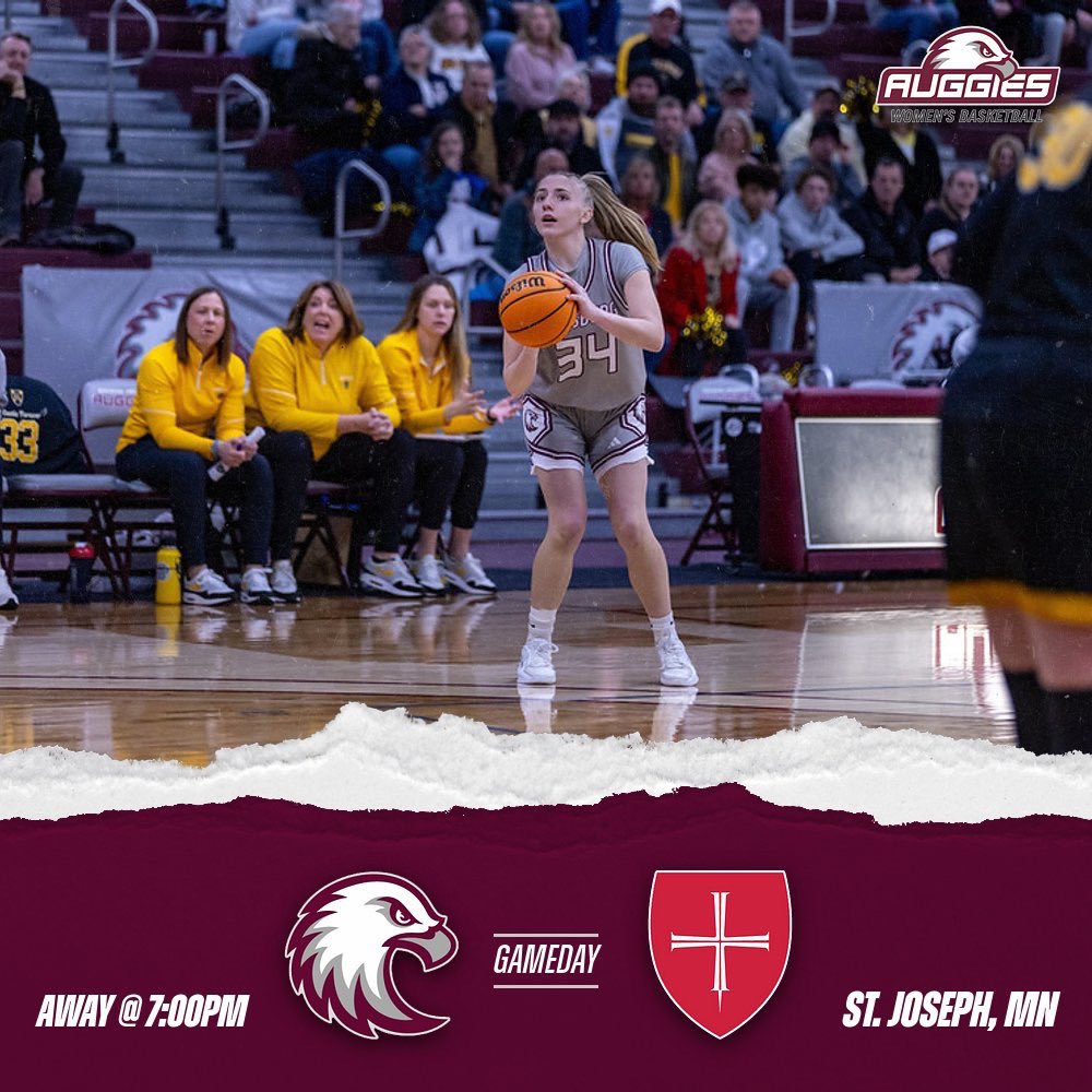 AUGGIE GAME DAY! Auggies go on the road to St. Joseph to take on St. Ben’s at 7:00pm!

📍St. Joseph, MN - College of Saint Benedict
⏰ 7:00pm
📺 miacsportsnetwork.com/saintbenedict/

#auggiepride 🦅