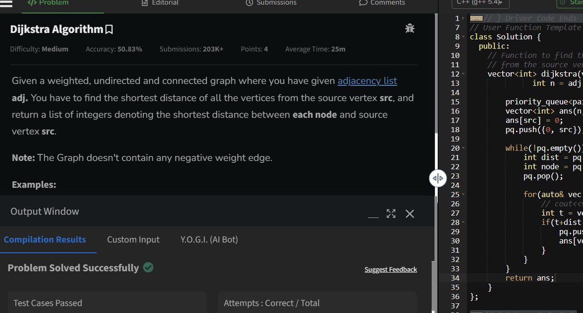 abhinav18577's tweet image. Day 138📌: #200DaysOfCode 
☑️Solved potd on LC. 
☑️Solved 2 ques on graphs at GFG.      
☑️Learned about CKY for PCFG in NLP. 
 #letsconnect #AI #LeetCode #DSA