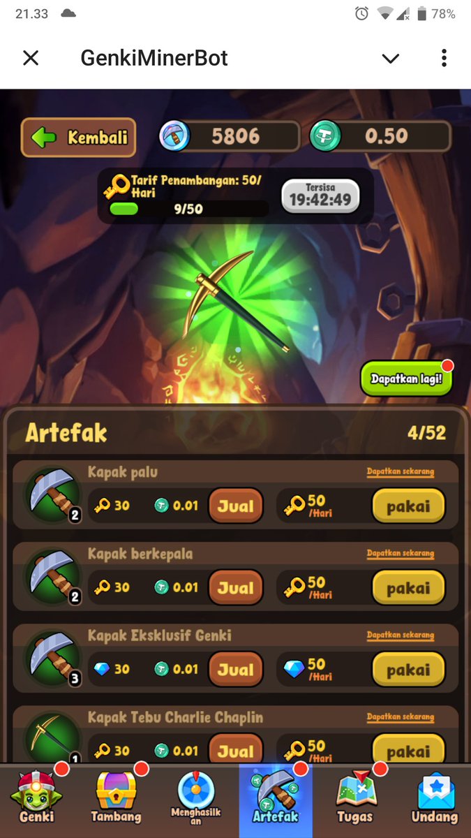 klimaksimal's tweet photo. @GenkiMiner_Team 30970000025145
#GenkiPickaxe https://t.co/IyL7tIOmY3