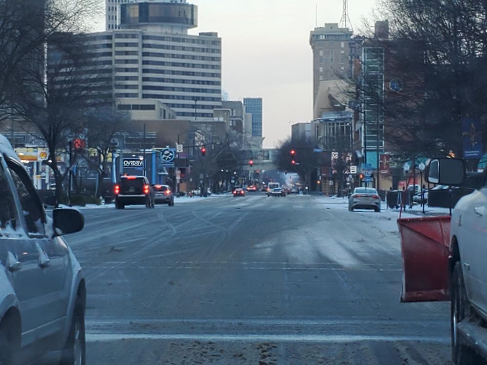 Metro’s Snow Team redeployed last and began treating Metro’s 110 snow routes (2,700 two-lane miles). 

Snowfall was spotty in the Metro, some areas received less than one inch, some up to two and a half inches. 
Routes are in fair, passable condition. Use caution as you drive!
