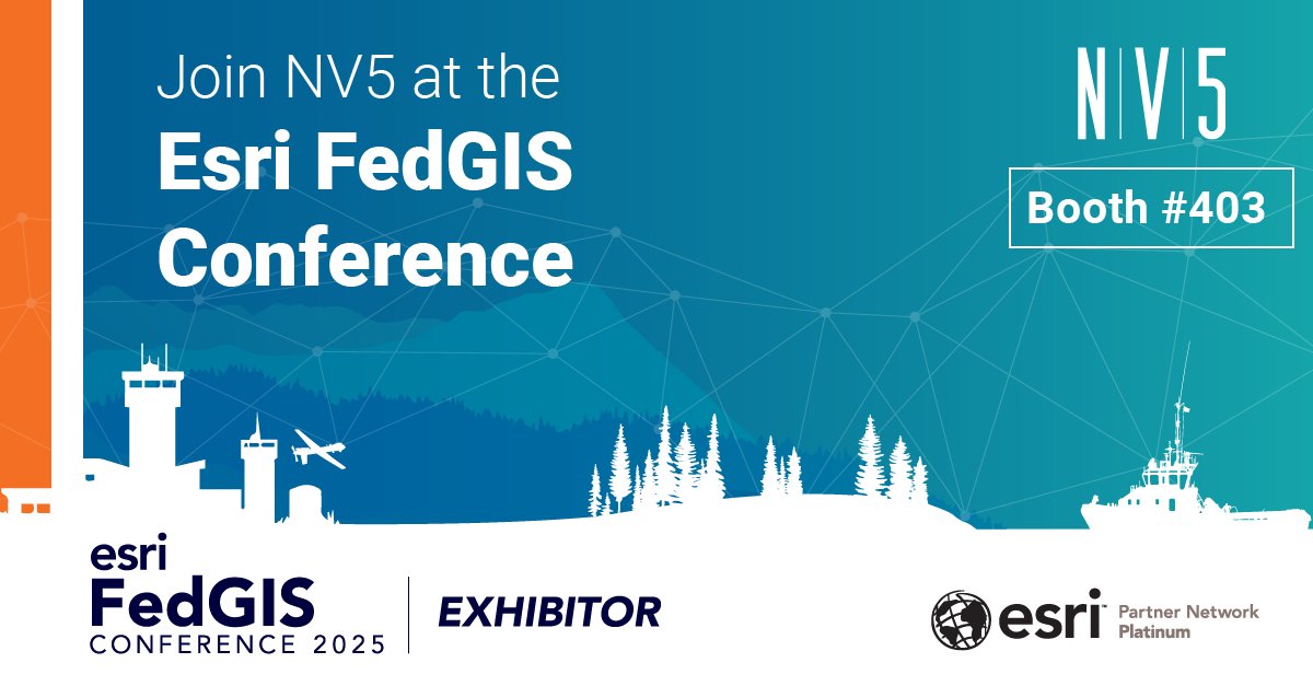 GeoByENVI's tweet image. NV5 is heading to the Esri FedGIS Conference in Washington D.C. next week! Visit us at Booth 403 to see how our geospatial solutions are helping our Federal Government clients achieve mission success.

#Esri #FedGIS #Geospatial #MissionSuccess #Innovation