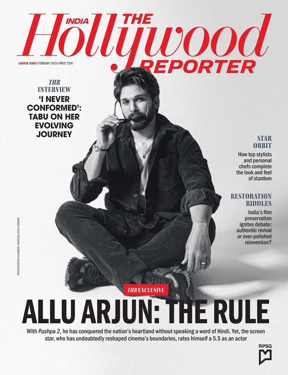 The Hollywood Reporter India (@thrindia_) on Twitter photo With Pushpa 2, a film shot in Telugu, <a href="/alluarjun/">Allu Arjun</a> has made Hindi movie history.
The Star of India, #AlluArjun is on the launch issue of #TheHollywoodReporterIndia's magazine.
On stands now.
Photographer: Avani Rai
Location courtesy: The Leela Hyderabad (<a href="/TheLeelaHotels/">The Leela Palaces, Hotels and Resorts</a>) With Pushpa 2, a film shot in Telugu, <a href="/alluarjun/">Allu Arjun</a> has made Hindi movie history.
The Star of India, #AlluArjun is on the launch issue of #TheHollywoodReporterIndia's magazine.
On stands now.
Photographer: Avani Rai
Location courtesy: The Leela Hyderabad (<a href="/TheLeelaHotels/">The Leela Palaces, Hotels and Resorts</a>)