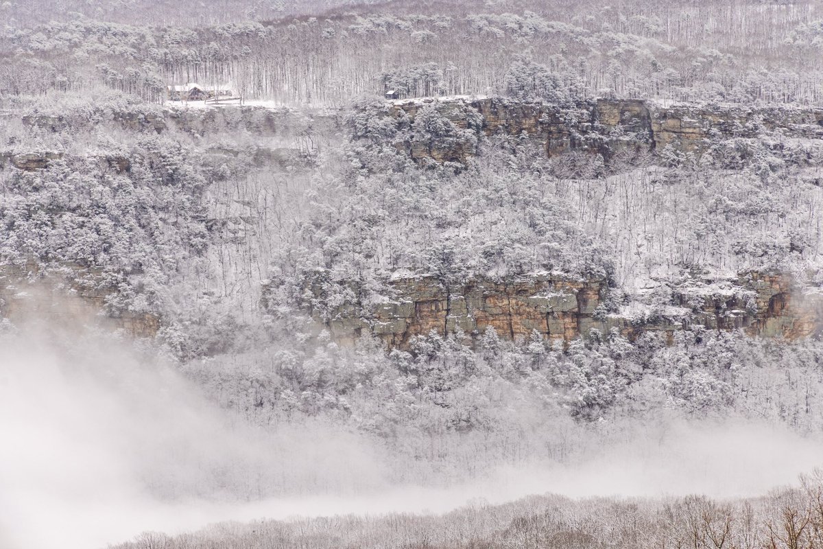A snowy hike in Cloudland Canyon State Park today. 
<a href="/spann/">James Spann</a>