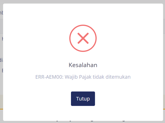 advispajak's tweet photo. @kring_pajak Ini bermaksud untuk unduh Eform SPT Pembetulan 2 tahun pajak 2023 muncul error seperti ini? Bagaimana solusinya? https://t.co/bnKTabfHOS
