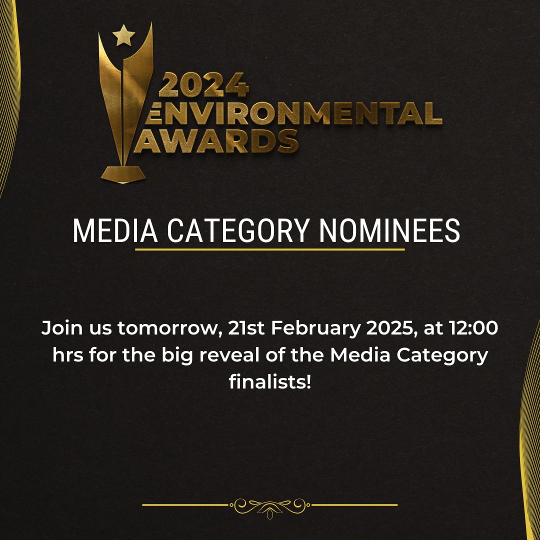 2024 Environmental Awards Media Finalists  

Only 8 days until we celebrate the individuals and organisations making a real difference in Zambia's environment.  

Are you ready to start meeting the media nominees?