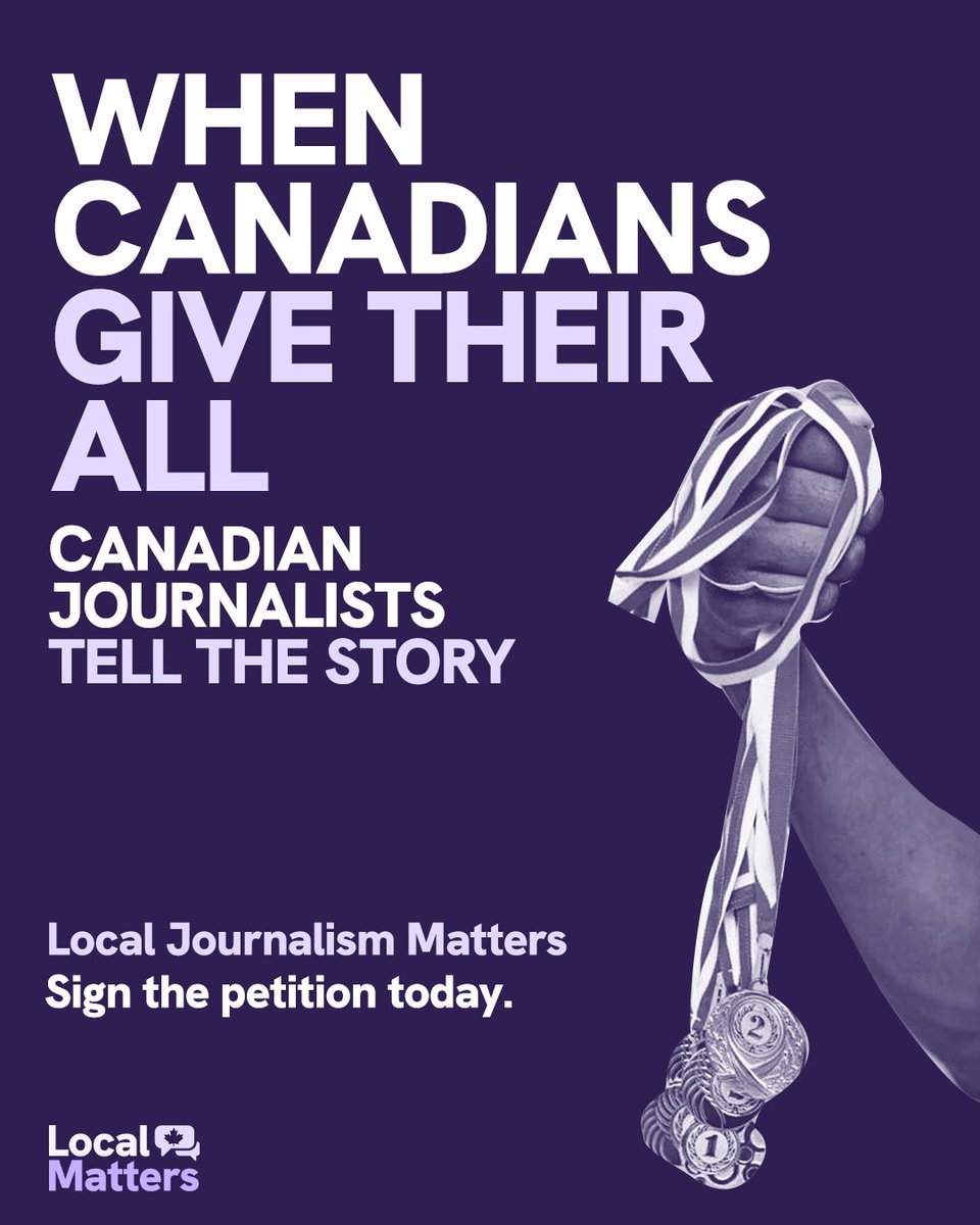 LocalMattersCAN's tweet image. Local journalism matters.

Sign our petition to stand up for Canadian journalism: localmatterscanada.ca
