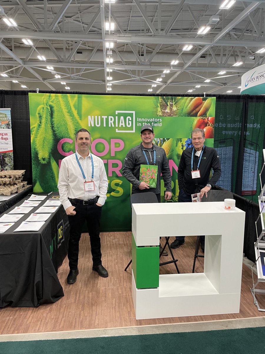 Come see Joe, Bryan and myself at NutriAg booth 628 at the Ontario Fruit &amp; Vegetable Conference to discuss all of your crop nutrition and water conditioning needs for 2025. ⁦<a href="/ofvc1/">OFVC</a>⁩ ⁦<a href="/BryanSten3/">Bryan</a>⁩