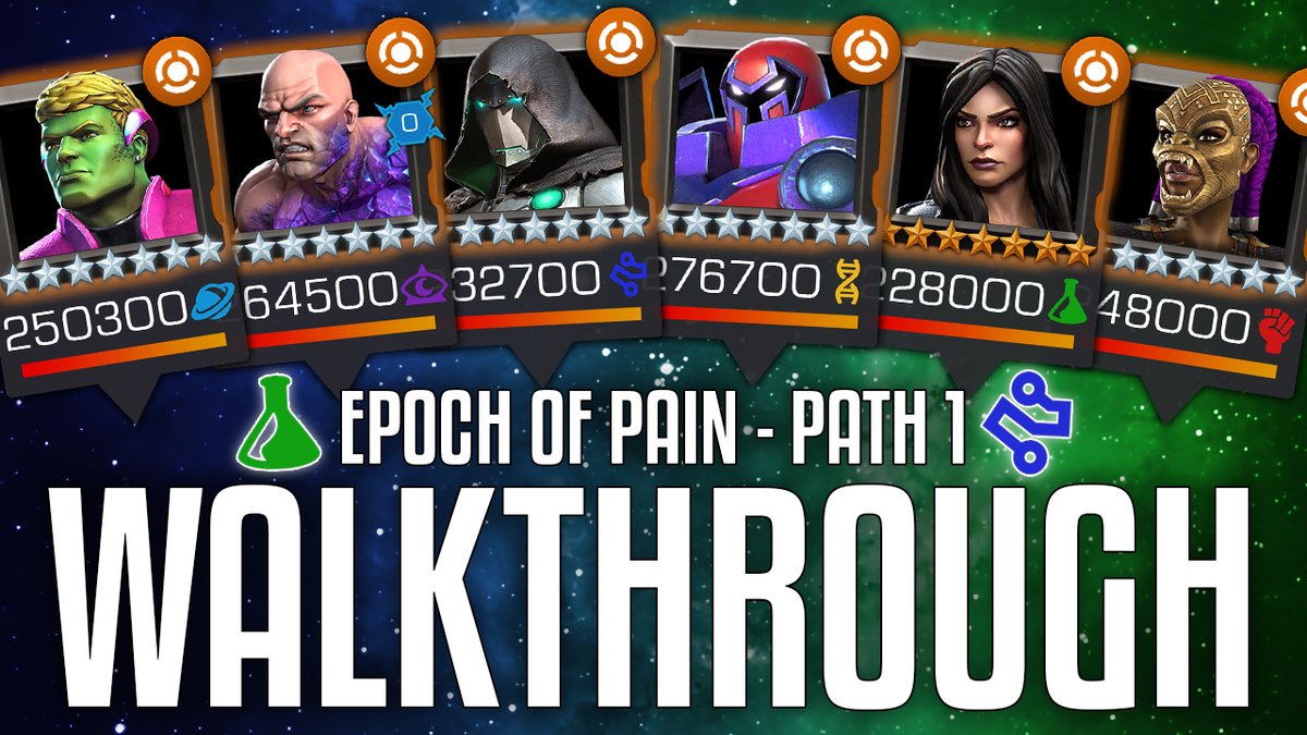 A walkthrough for path 1 of the Epoch of Pain including a breakdown of my strategy for each fight and some alternate attackers that you might consider. <a href="/MarvelChampions/">Marvel Contest of Champions</a> 

🔗 youtu.be/kD2BuzfLzcU