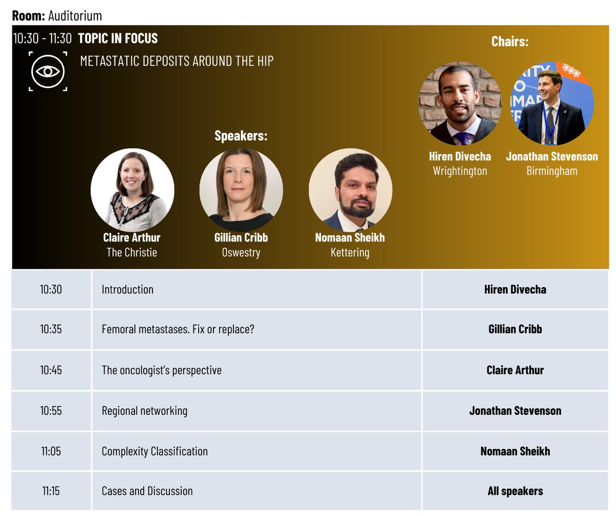 Jai Mistry (@medxevents) on Twitter photo 🔎🔥Don't miss <a href="/BritishHip/">British Hip Society</a> #BHS25 Topic in Focus on Metastatic deposits around the hip chaired by
<a href="/HirenDivecha/">Hiren Divecha</a> and <a href="/MrJDStevenson/">Jonathan Stevenson</a>
👀Expert Faculty: Claire Arthur <a href="/TheChristie/">The Christie Charity</a> <a href="/TheChristieNHS/">The Christie NHS</a> <a href="/GillianCribb/">Gill Cribb</a> and Nomaan Sheikh
🗓️See you in 2 weeks➡️ bhsmeeting.com 🔎🔥Don't miss <a href="/BritishHip/">British Hip Society</a> #BHS25 Topic in Focus on Metastatic deposits around the hip chaired by
<a href="/HirenDivecha/">Hiren Divecha</a> and <a href="/MrJDStevenson/">Jonathan Stevenson</a>
👀Expert Faculty: Claire Arthur <a href="/TheChristie/">The Christie Charity</a> <a href="/TheChristieNHS/">The Christie NHS</a> <a href="/GillianCribb/">Gill Cribb</a> and Nomaan Sheikh
🗓️See you in 2 weeks➡️ bhsmeeting.com