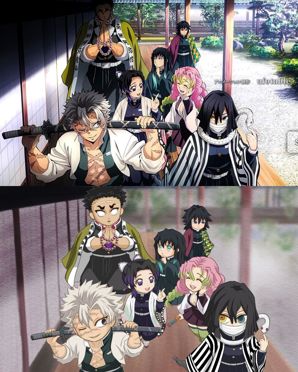 Anime vs Chibi version