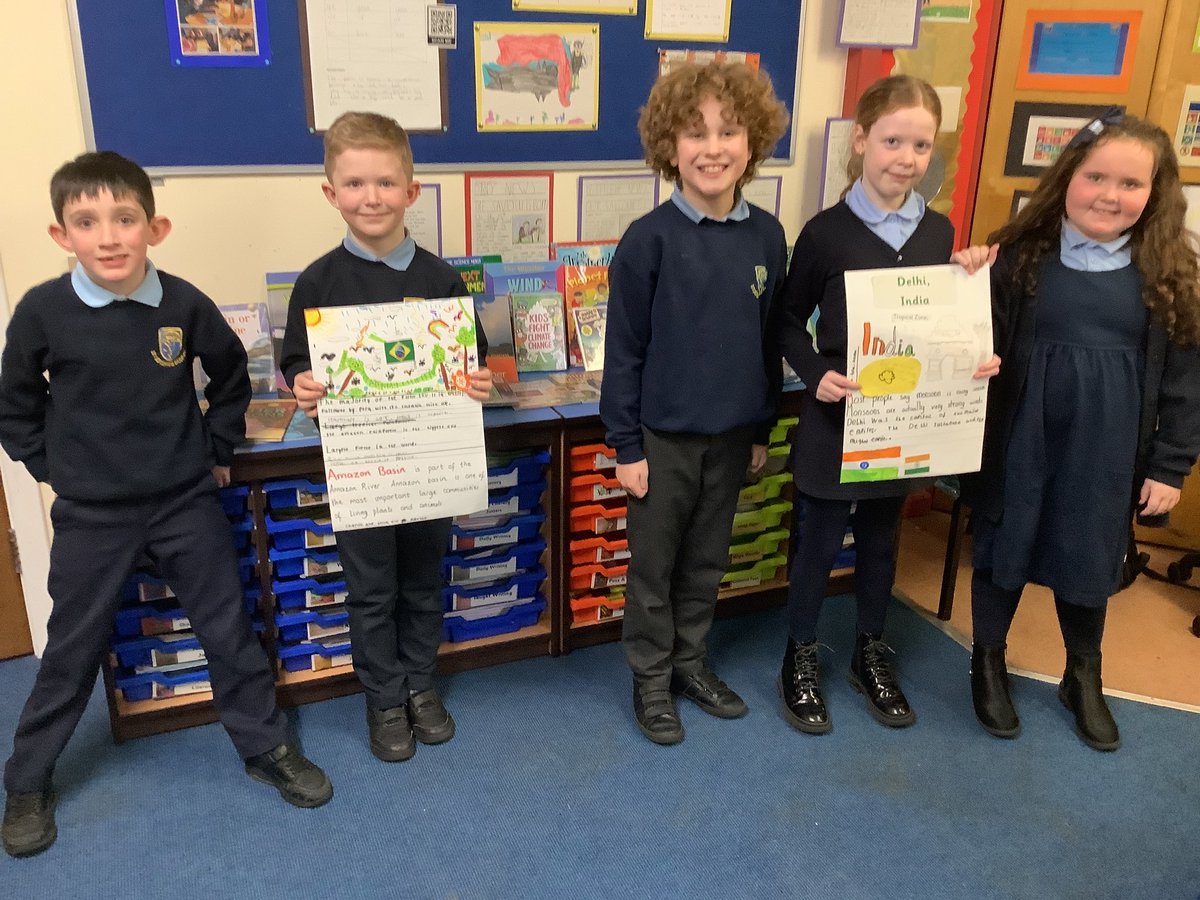 Using some of our Metaskills whilst working in groups researching the country given. Looking for the country’s climate, average temperature, rainfall and typical weather patterns. Some groups found out other interesting facts. <a href="/MrsDandMrsG/">Primary 4/3 with Mrs D & Mrs G</a> #thestjoesstory <a href="/mywowscotland/">My World of Work</a>