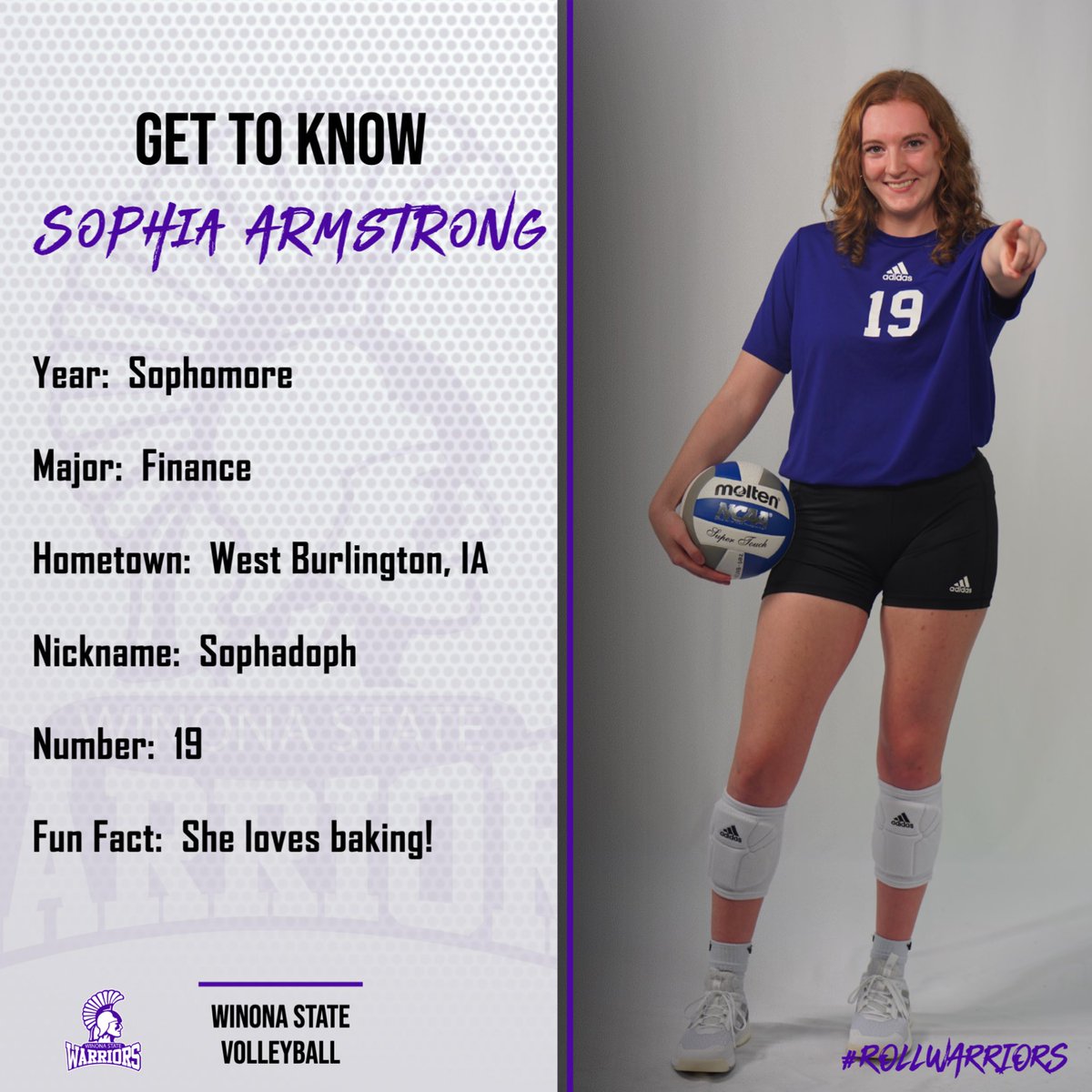 #WarriorWednesday😈

Let’s get to know Sophia Armstrong!