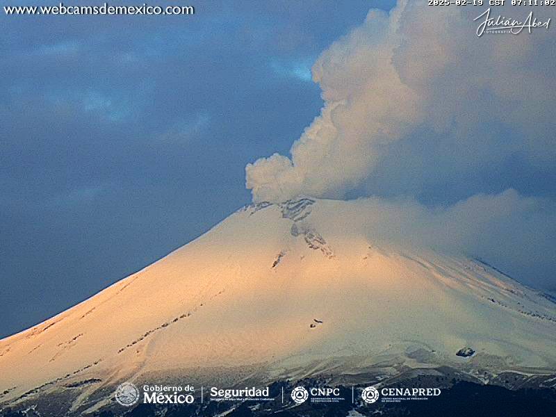 webcamsdemexico's tweet photo. ¿Ya viste qué guapo anda nuestro #Popocatépetl 🏔 esta mañana?

Su abrigo blanco se deja ver tras la lluvia de anoche en #Puebla.

Vía: @MgmPuebla.
https://t.co/AGPhu9CAsP