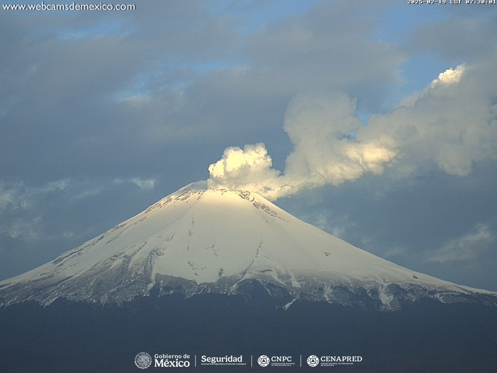 webcamsdemexico's tweet photo. ¿Ya viste qué guapo anda nuestro #Popocatépetl 🏔 esta mañana?

Su abrigo blanco se deja ver tras la lluvia de anoche en #Puebla.

Vía: @MgmPuebla.
https://t.co/AGPhu9CAsP