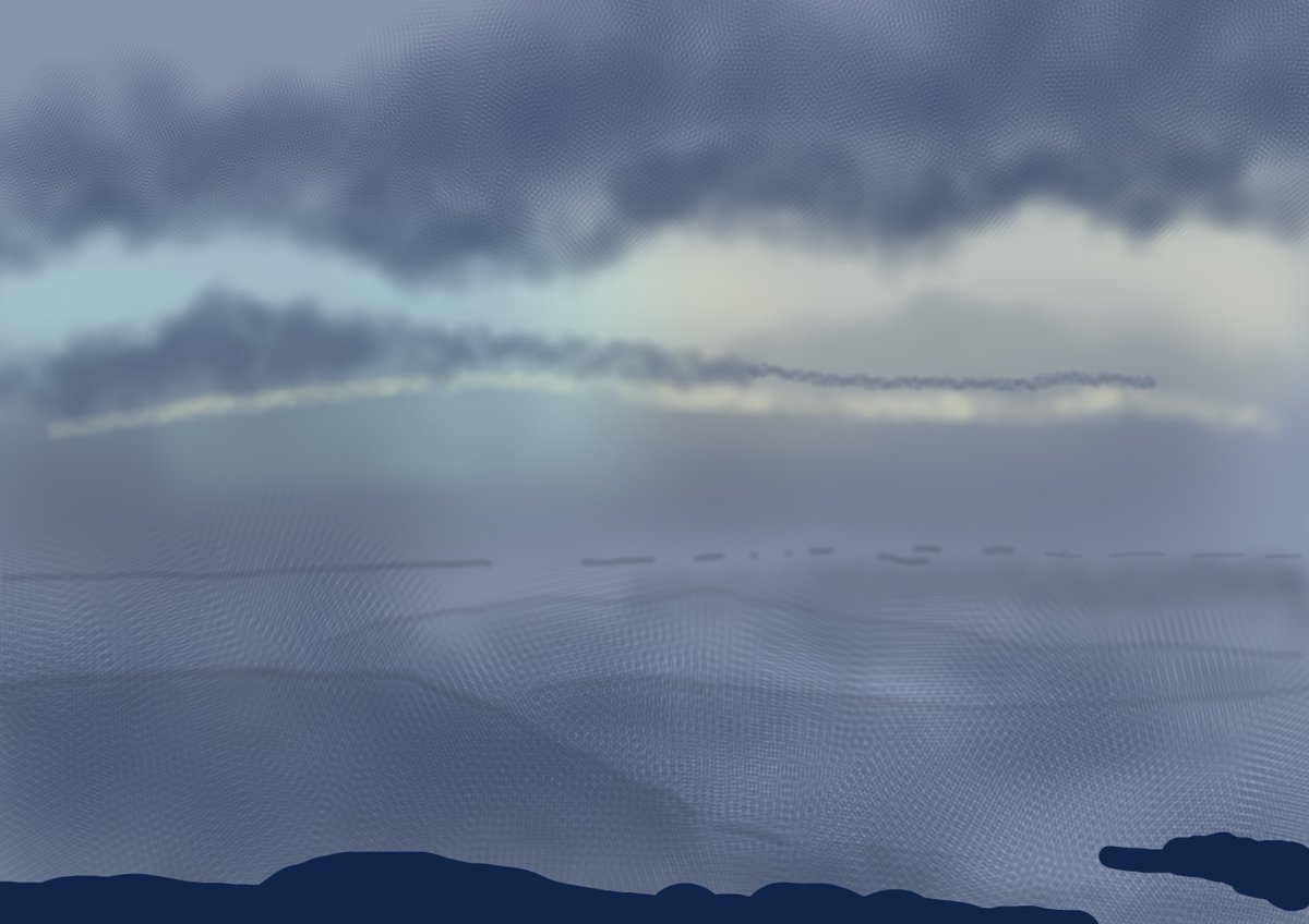 Replying to <a href="/DailyPicTheme2/">Daily Picture Theme</a> #Blue dominated this twilight iPad drawing  <a href="/MAFAartists/">MAFA</a>