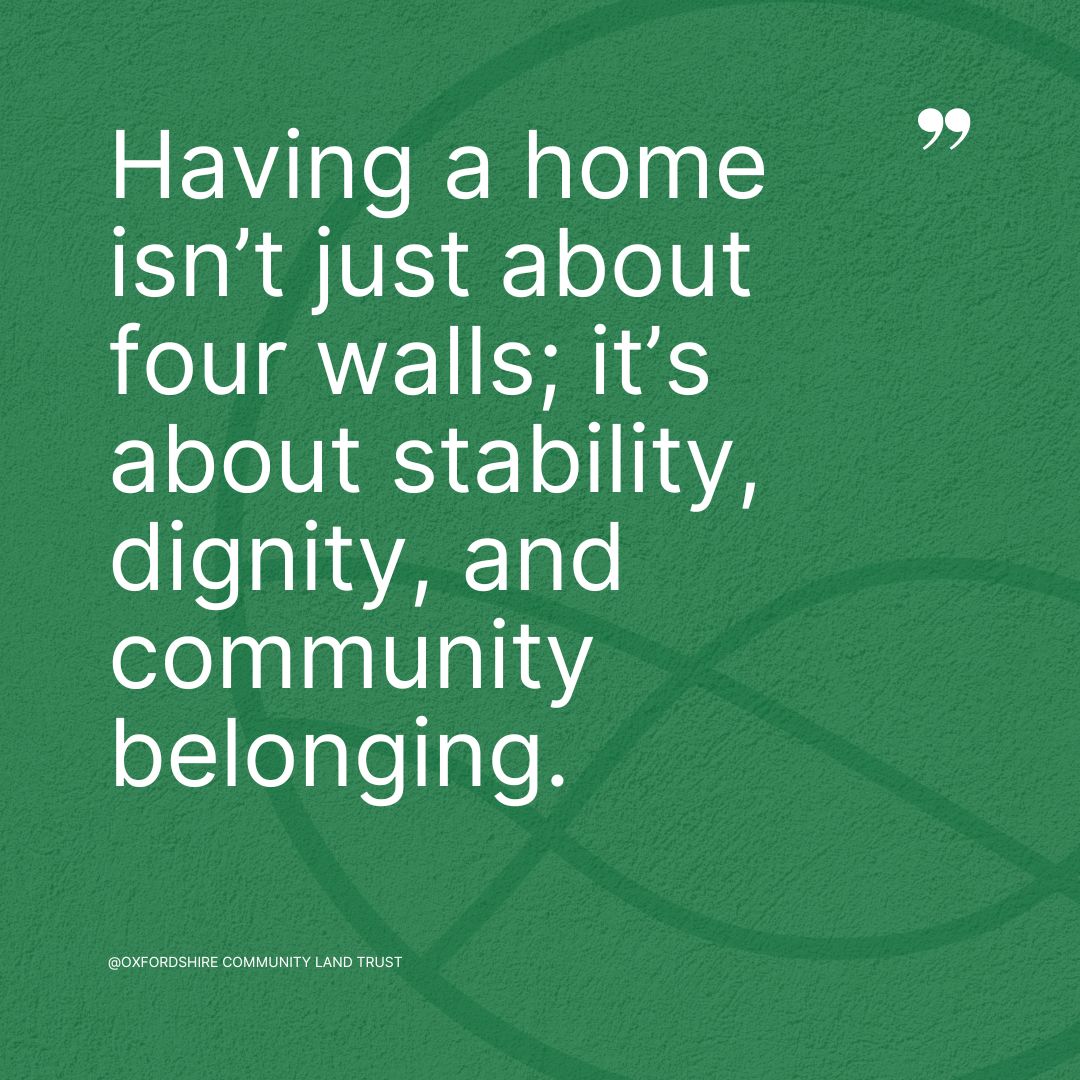 OxfordshireCLT's tweet image. A home is so much more than just four walls—it’s stability, dignity, and community. 🏡💚Our mission at Oxfordshire Community Land Trust is to create affordable, lasting homes that provide hope and opportunity to all. 

#HomesForEveryone #AffordableHousing #BuildingHope #OCLT