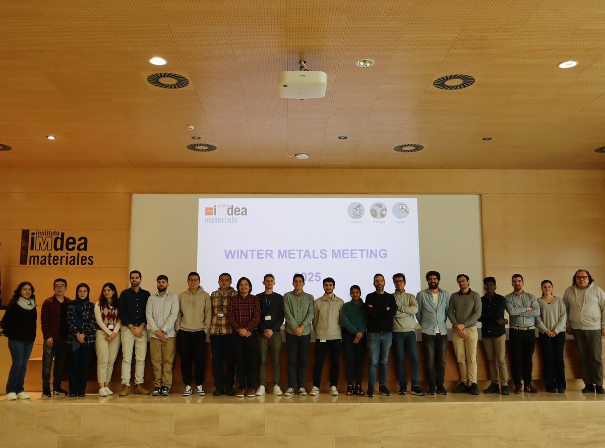 ❄️ IMDEA Materials has celebrated its annual Winter Metals Meeting (#WMM2025) with 21 of the institute’s researchers presenting a range of topics related to additive and sustainable manufacturing, heat treatment optimisation and biomedical applications in metals research.