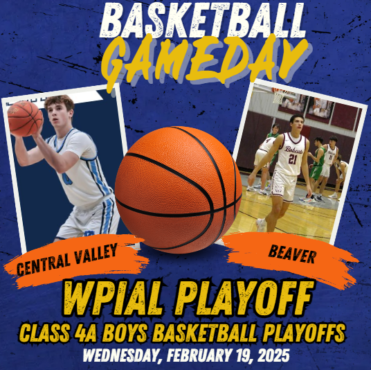 🏀🚨WPIAL PLAYOFF🚨
Central Valley vs Beaver
📺Livestream: bit.ly/40VSJKfr
🗓 | Wed., Feb. 19
🕖| Tip off at 7:00
<a href="/CVRoundball/">Central Valley Roundball Association</a> <a href="/BeaverBoysHoops/">Beaver Bobcats Hoops</a> <a href="/cvqbclub/">Central Valley Quarterback Club-Warriors Football</a> <a href="/warriors_cv/">CVWarriorsAthletics</a> <a href="/CentralValleySD/">Central Valley School District</a> <a href="/bradymayo24/">Brady Mayo</a> <a href="/LoganYland/">Logan Weiland</a> <a href="/JuniorMarino08/">Philip Marino Jr.</a> <a href="/nick040562/">Nicholas Krzeczowski</a> <a href="/BASD_Athletics/">Beaver Athletics</a>