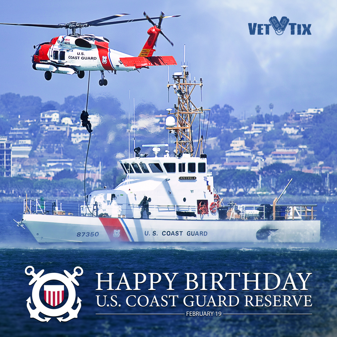 VetTix's tweet photo. Happy Birthday, #USCGReserve https://t.co/YXOvXQqNyn