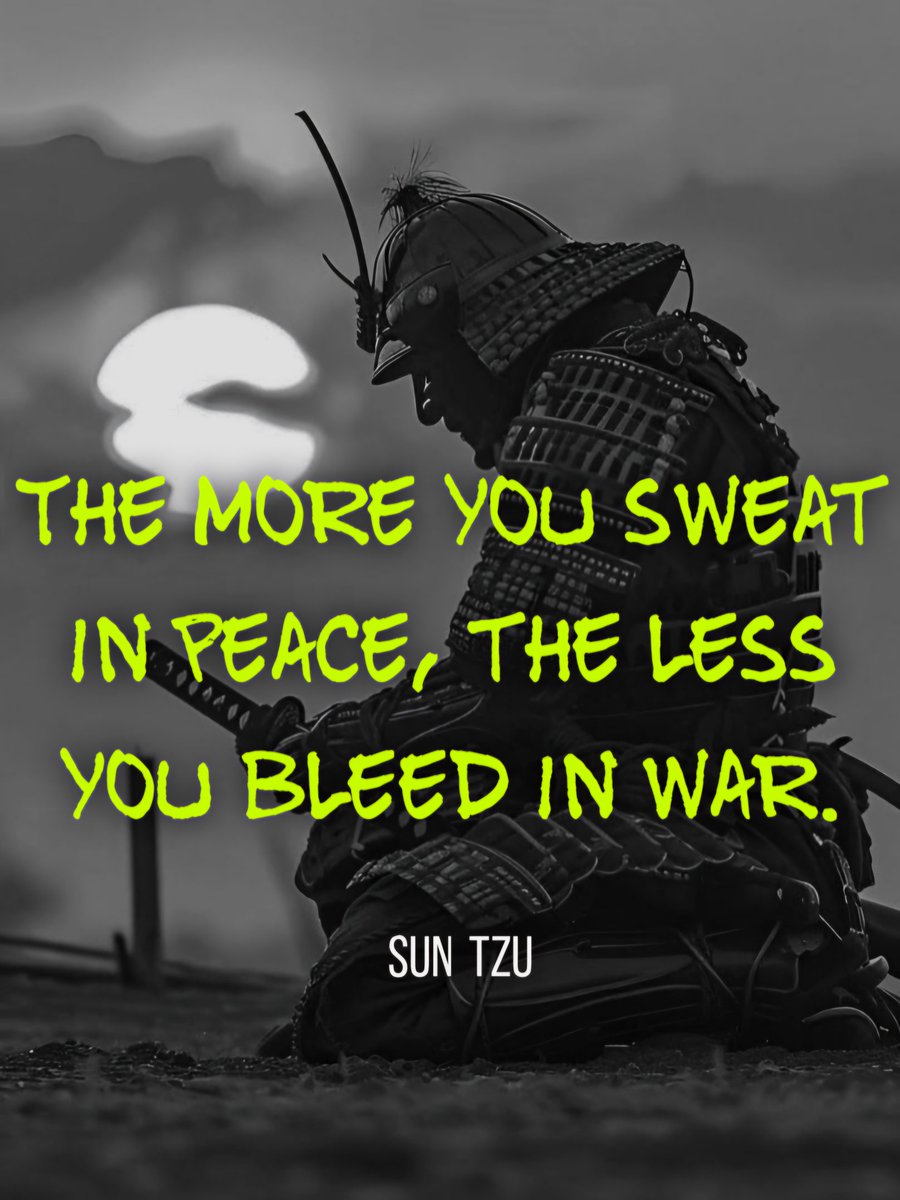 tedgyi's tweet photo. The more you sweat in peace, the less you bleed in war.
- Sun Tzu
Ted Gyi Blog
#MartialArts #Bushido #SamuraiSpirit #MartialArtsLife #BushidoCode #SamuraiWisdom #MartialArtsTraining #BushidoPhilosophy #MartialArtsCulture #SamuraiWay #DojoLife #MartialArtsCommunity #BushidoWay https://t.co/PtziyxkozD