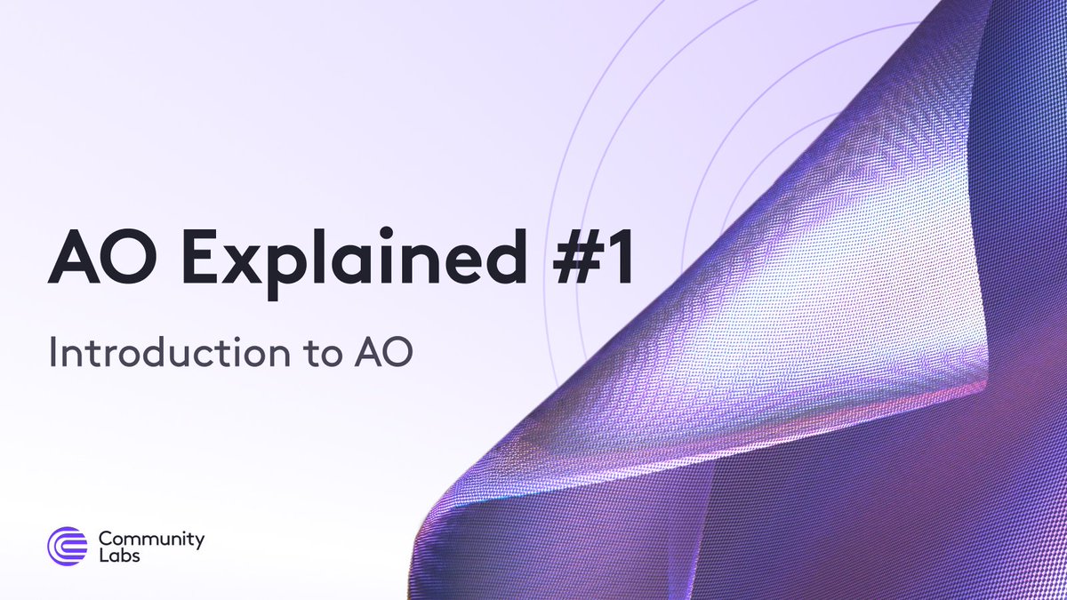 Introduction to AO🧵

1/ This is the first in a series of threads breaking down key insights from the AO Report—covering its architecture, innovations, and why it matters.