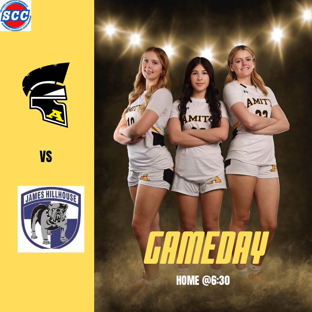 It’s gamedayyy🚨🚨
Round 1 of the SCC!
HOME vs Hillhouse 
Tipoff~6:30pm 
Let’s go Spartans!!!
<a href="/GameTimeCT/">GametimeCT</a> <a href="/CT_Girls_BBall/">CT Girls BBall</a> <a href="/amityathletics/">Amity HS Athletics</a>