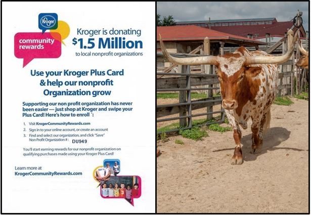 Support the Fort Worth Herd by linking your Kroger Plus Card! A portion of your purchases helps preserve our traditions—at no extra cost. Visit the Kroger Community Rewards page to sign up. Thank you!