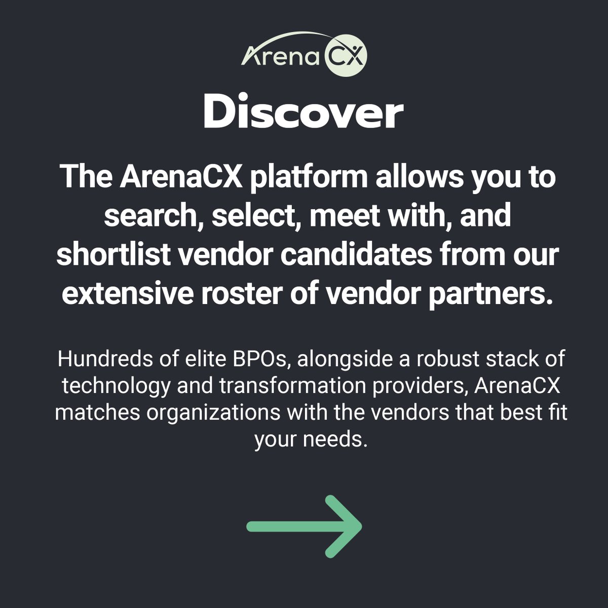 arenacx's tweet photo. Discover - The ArenaCX platform allows you to search, select, meet with, and shortlist candidates from our extensive roster of world-class talent, technology and transformation vendor partners. https://t.co/DehIdwlz8J
#arenacx #business #outsourcing #rfp #sourcing https://t.co/THfzcNqtlB