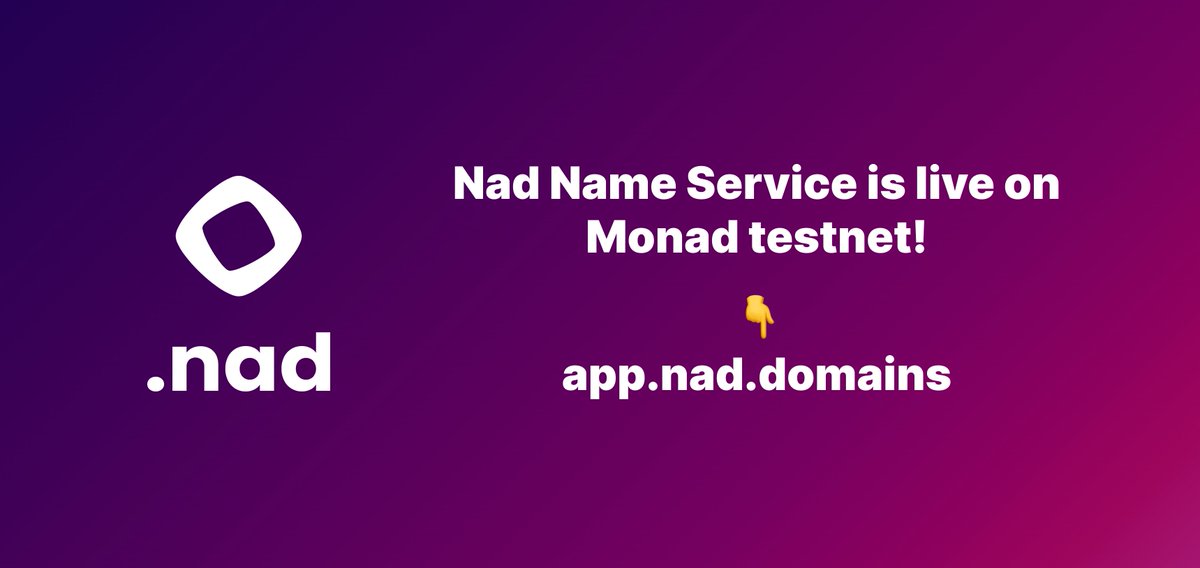 Nad Name Service ⨀ tweet media