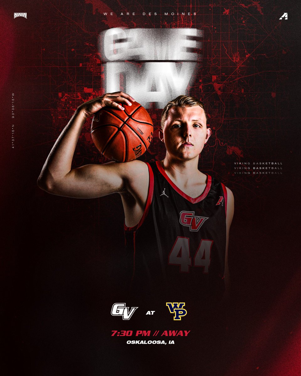 Viking Athletics (@vikingathletics) on Twitter photo M🏀 | #GAMEDAY | <a href="/GVVikingMBB/">Grand View Men's Basketball</a>
🆚 William Penn University
📍 Oskaloosa, IA
⏰ 7:30 PM
📈 ow.ly/qUII50V1Fhj
📹 ow.ly/BRCT50V1Fhm
🎟️ ow.ly/cXj550V1Fhk
#WEAREDSM M🏀 | #GAMEDAY | <a href="/GVVikingMBB/">Grand View Men's Basketball</a>
🆚 William Penn University
📍 Oskaloosa, IA
⏰ 7:30 PM
📈 ow.ly/qUII50V1Fhj
📹 ow.ly/BRCT50V1Fhm
🎟️ ow.ly/cXj550V1Fhk
#WEAREDSM