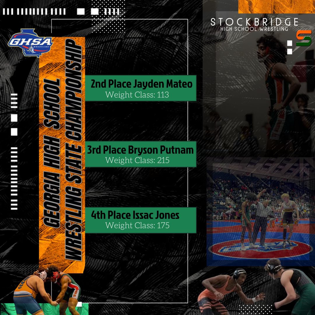 Andre Byrd Ed.S , CAA (@coachbyrd6) on Twitter photo Congrats to our wrestling state placers 🥇<a href="/SHS_HCS/">Stockbridge HS (GA)</a> <a href="/SHSwrestlingGA/">Stockbridge High School Wrestling</a> <a href="/TheHenryHerald/">The Henry Herald</a> #westillikethat Congrats to our wrestling state placers 🥇<a href="/SHS_HCS/">Stockbridge HS (GA)</a> <a href="/SHSwrestlingGA/">Stockbridge High School Wrestling</a> <a href="/TheHenryHerald/">The Henry Herald</a> #westillikethat