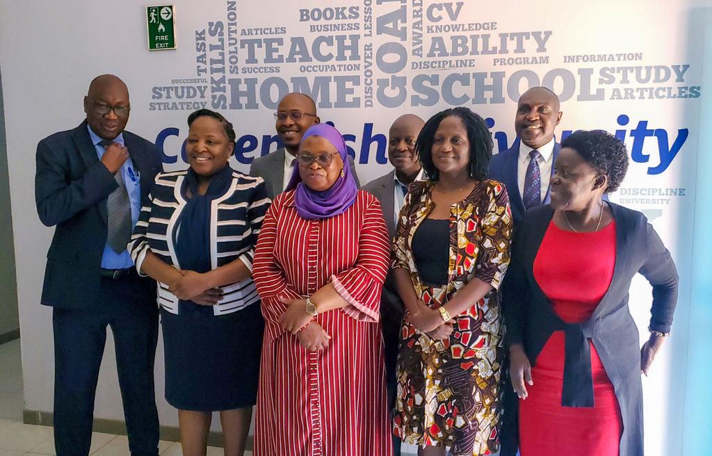 Cavendish University Uganda (@cavendishug) on Twitter photo We are pleased to have successfully hosted our 12th University Advisory Council meeting in person today! We were honoured to have Lady Justice Lilian Tibatemwa, Dr. Sam Orach, Hajjat Aisha Lubega, Ms. <a href="/SueNsibirwa/">Susan Nsibirwa🇺🇬</a>, and Mr. Danstan Kisuule in attendance. Their expertise and We are pleased to have successfully hosted our 12th University Advisory Council meeting in person today! We were honoured to have Lady Justice Lilian Tibatemwa, Dr. Sam Orach, Hajjat Aisha Lubega, Ms. <a href="/SueNsibirwa/">Susan Nsibirwa🇺🇬</a>, and Mr. Danstan Kisuule in attendance. Their expertise and
