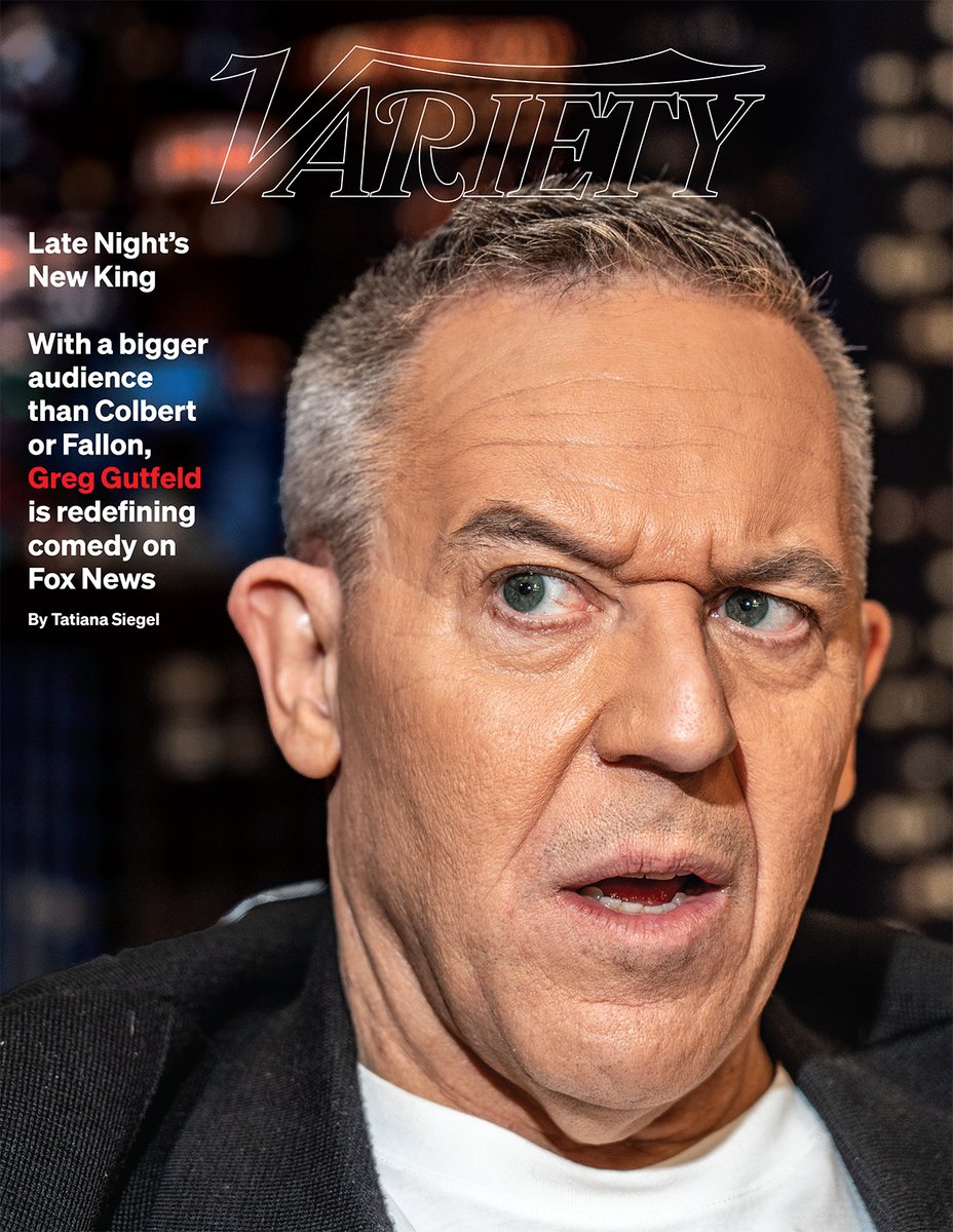 This week's Variety cover story:

How Greg Gutfeld Became the Bill Maher of Fox News — And Toppled Fallon and Colbert in the Ratings

wp.me/pc8uak-1lFrd4