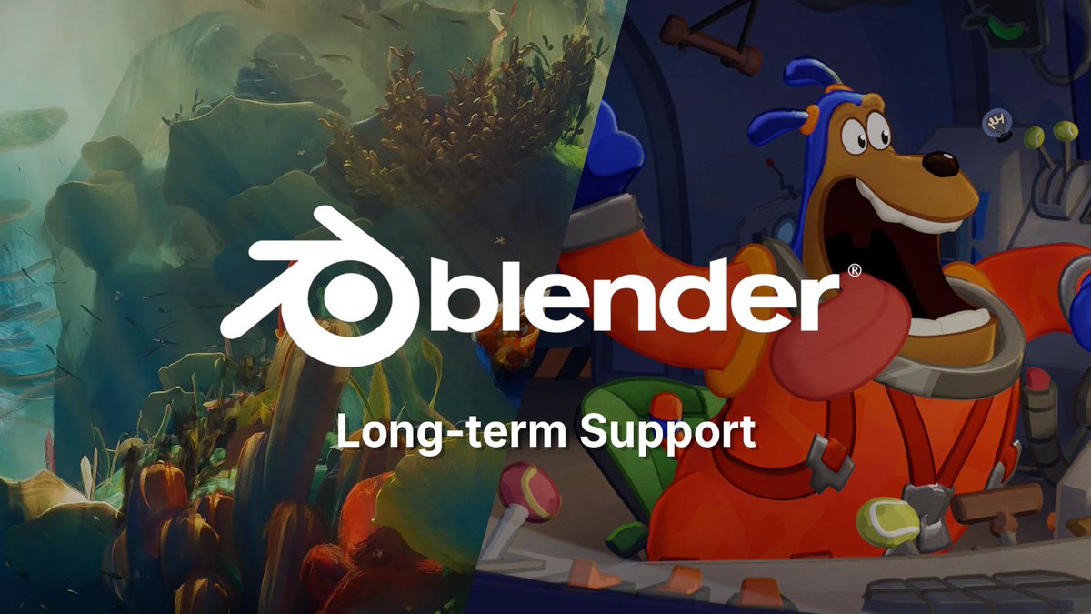 Blender's tweet image. It's time to update your Blender LTS! 🚀
🔸 Blender 4.2.7 LTS → 18 fixes
🔹 Blender 3.6.21 LTS → 3 fixes
Download and read the changelog at blender.org/lts
#b3d #DevFund