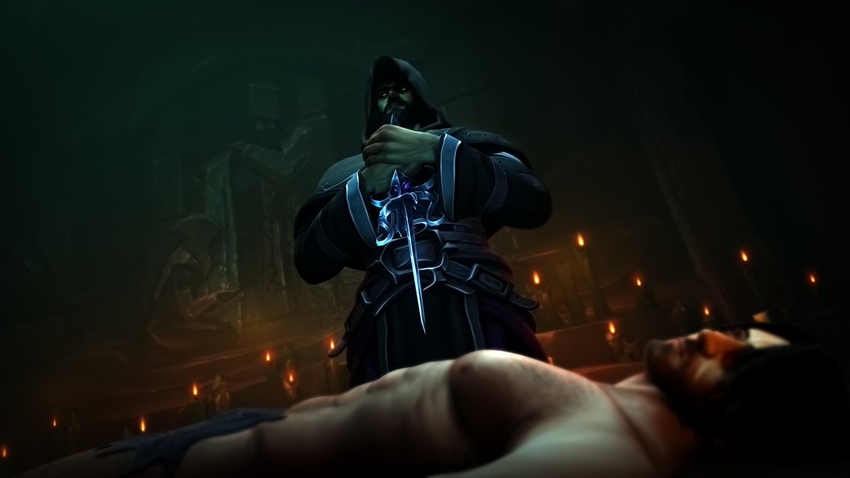 For about a year, I wanted to make art with my tidesage-cultist, and finally it happened. 💜🐙

#worldofwarcraft #tidesage #3d