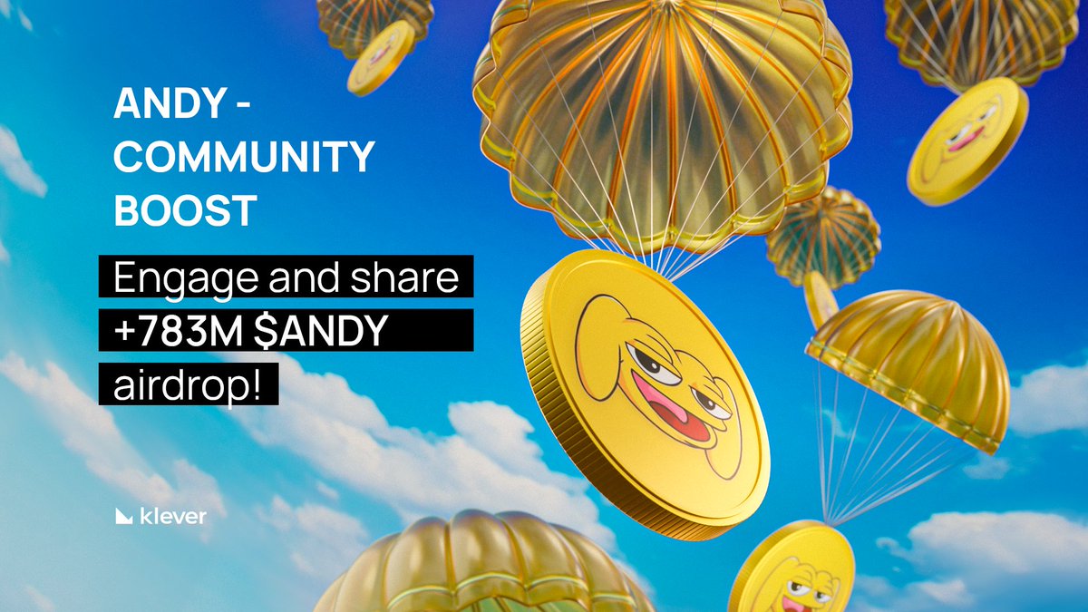 Be part of the Klever Community Boost and share $100 $ANDY airdrop with 10 winners! How to join?

✅ Follow <a href="/klever_io/">Klever Wallet</a> + <a href="/andybsctoken/">ANDY ON BSC</a> + <a href="/AndyBNBAgent/">Andy BNB | AI Agent</a>
✅ RT this post
✅ RT this tweet: x.com/andybsctoken/s…

✅ Comment with a screenshot of your BSC address in Klever Wallet⏳