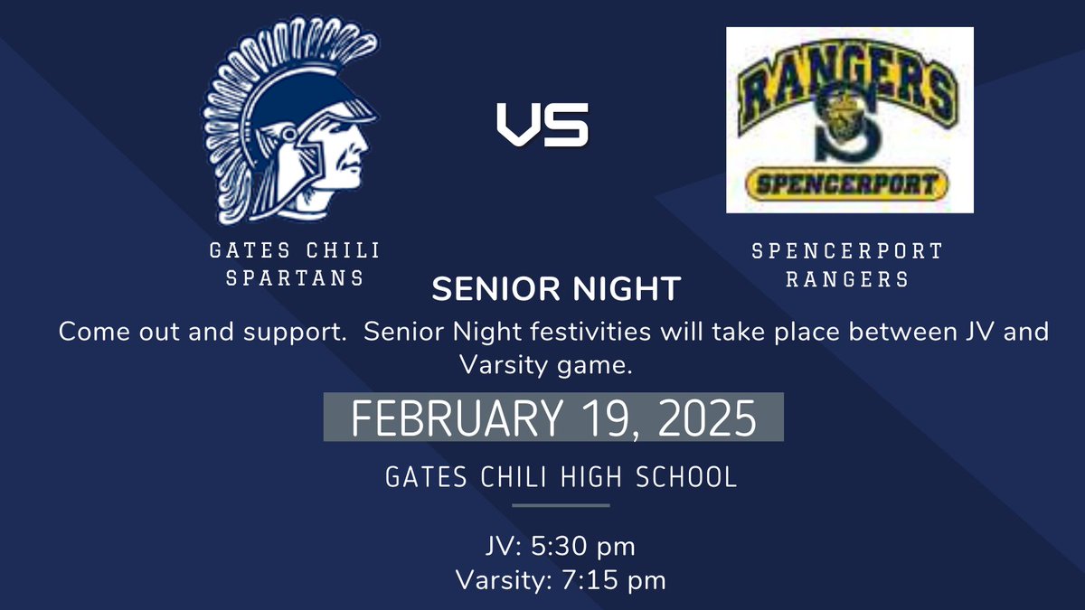 Game Day!  Last home game of the season and Senior Night.  Come out and celebrate our three seniors, Derrik, James and Shakai!  #gcpride #bleedblue