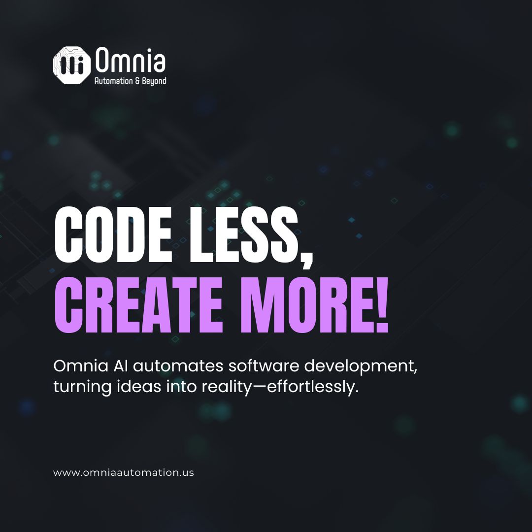 omniaautomation's tweet image. Boost productivity and accelerate development with Omnia&apos;s AI automation.

#omniaautomation #omniachatbot #aichatbot #ai
