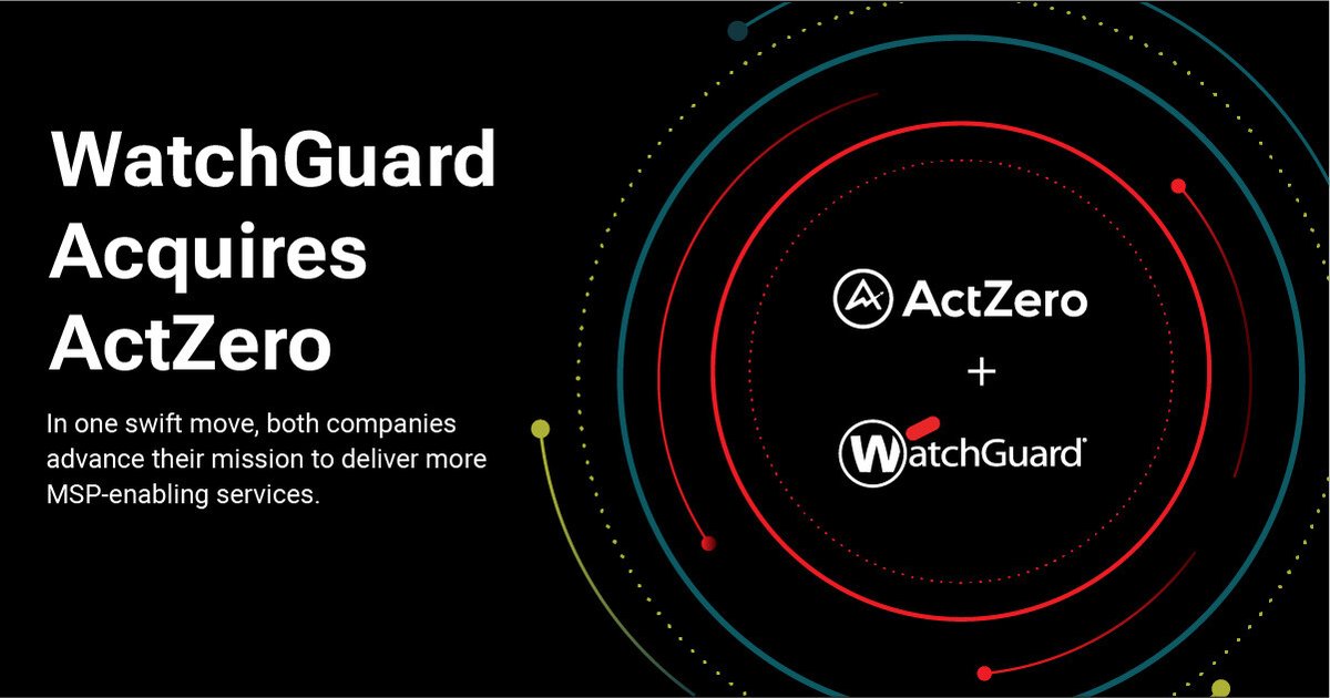 ActZero, a WatchGuard Brand tweet media