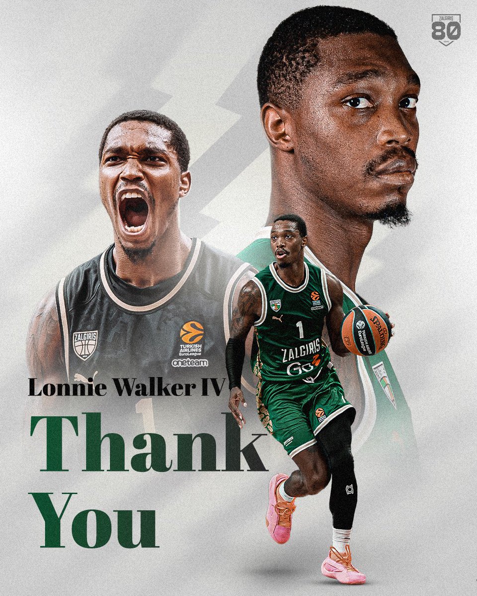 BC Zalgiris Kaunas (@bczalgiris) on Twitter photo .<a href="/lonniewalker_4/">Lonnie Walker IV</a> is moving back to the NBA, as he agreed with the <a href="/sixers/">Philadelphia 76ers</a>. ✍️
Thank you for your huge dunks, true professionalism, and good luck in your next chapter. 💚 .<a href="/lonniewalker_4/">Lonnie Walker IV</a> is moving back to the NBA, as he agreed with the <a href="/sixers/">Philadelphia 76ers</a>. ✍️
Thank you for your huge dunks, true professionalism, and good luck in your next chapter. 💚