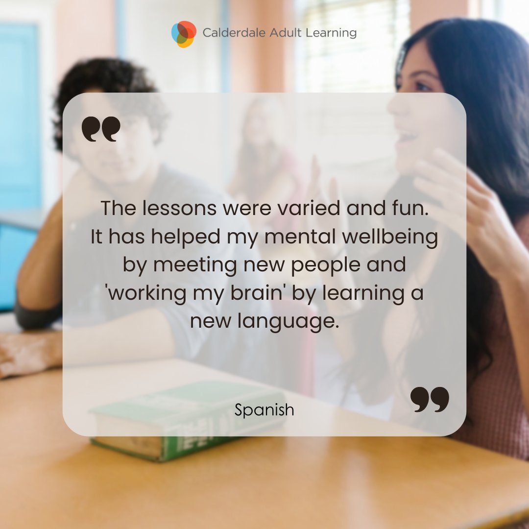 LearningCAL's tweet image. Knowing another language is a useful skill, but did you know it's also beneficial to your health and wellbeing?

As you learn, you improve your memory, your cultural awareness and acceptance, and confidence speaking to strangers or in a new group.
