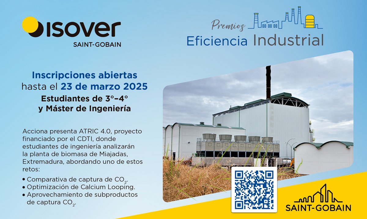 👉 Premis Eficiència Industrial ISOVER 2025.
🧐 Concurs de l'empresa Saint Gobain dirigit a estudiants d'#enginyeria industrial de 3r, 4t i Màster.
📝 Inscripcions fins al 23 març.
etseib.upc.edu/ca/estudis/not…