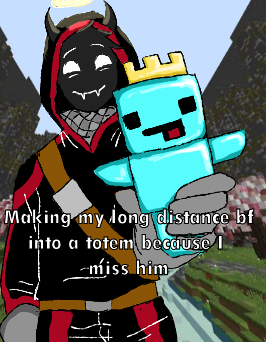 i didnt have the right font tho but i think skeppy totem is rly cute
#skephalo #happyduo #skeppy #badboyhalo #SkeppyFanArt #badboyhalofanart #happytwt