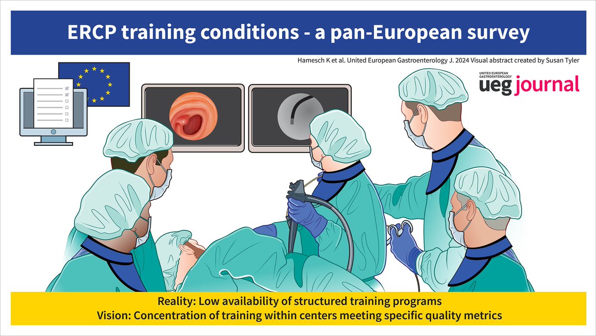 🚨🔥 #Endoscopic retrograde cholangiopancreatography training conditions, results from a pan-#European survey
➡️ Between vision and reality🌍🌐

📕 Only in <a href="/UEGJournal/">UEGJ</a> 🥰
👉tinyurl.com/fw5f8b94

🟢 <a href="/my_ueg/">United European Gastroenterology</a> 
🟣 <a href="/WileyHealth/">Wiley Clinical and Health</a> 
🔵 <a href="/ESGE_news/">ESGE</a> 
🟠 <a href="/YouppiePancreas/">YOUPPIE Pancreas</a>
🔴 #GITwitter 🔴