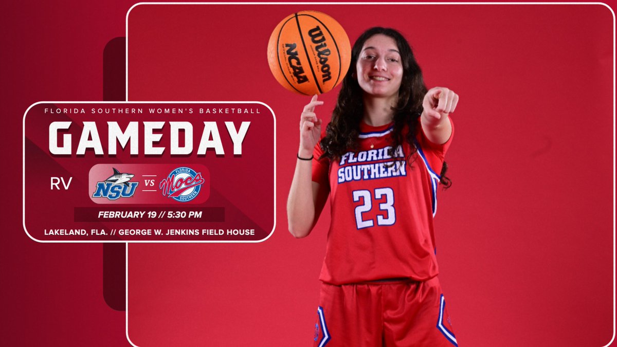 Florida Southern Mocs (@fsc_mocs) on Twitter photo GAMEDAY!!!
<a href="/FSC_WBB/">FSC Women's Basketball</a> returns home to face the Sharks in a <a href="/D2SSC/">Sunshine State Conference</a> matchup inside Jenkins Field House.
#LetsGoMocs
๐ RV Nova Southeastern
๐ Jenkins Field House
๐ 5:30 PM
๐/๐บ fscmocs.com/gameday
๐ธ #23 Dakota Daniello GAMEDAY!!!
<a href="/FSC_WBB/">FSC Women's Basketball</a> returns home to face the Sharks in a <a href="/D2SSC/">Sunshine State Conference</a> matchup inside Jenkins Field House.
#LetsGoMocs
๐ RV Nova Southeastern
๐ Jenkins Field House
๐ 5:30 PM
๐/๐บ fscmocs.com/gameday
๐ธ #23 Dakota Daniello