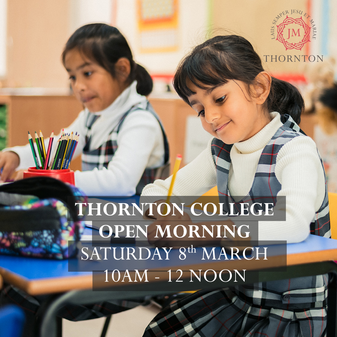 Thornton College (@thorntoncollege) on Twitter photo Our next Open Morning is on Saturday March 8th (10am - noon). It's the perfect opportunity for anyone considering Thornton for their daughter to meet our Headteacher and Head Girl team whilst seeing our brilliant school. Book your place by emailing admissions@thorntoncollege.com Our next Open Morning is on Saturday March 8th (10am - noon). It's the perfect opportunity for anyone considering Thornton for their daughter to meet our Headteacher and Head Girl team whilst seeing our brilliant school. Book your place by emailing admissions@thorntoncollege.com
