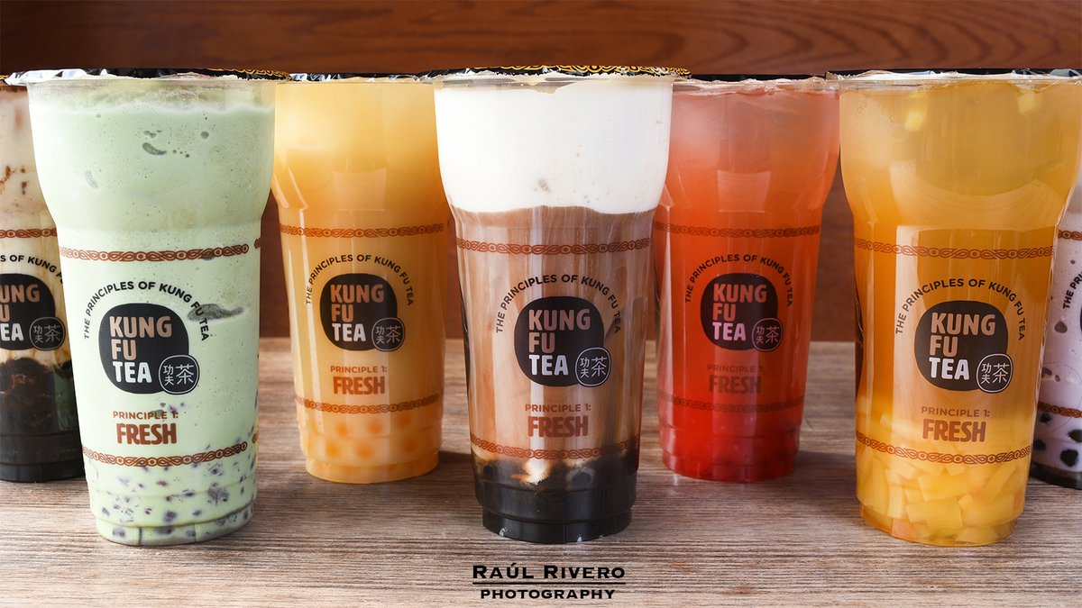 #foodphotography following #doordash App composition, light and angle guidelines at restaurant #210 and counting "Kung Fu Tea" in Richardson TX #supportLocal #FoodPhotographer #DFW #CollinCounty #SocialMediaMarketing raulriverophotography.com