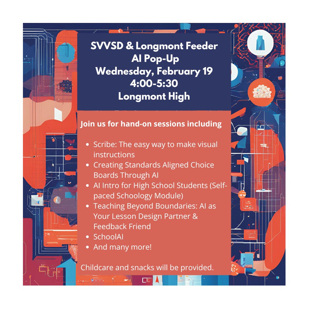 Join us for the last AI pop-up tonight! <a href="/SVVSDdts/">SVVSD DTS</a> <a href="/StVrainOPD/">St. Vrain OPD</a>