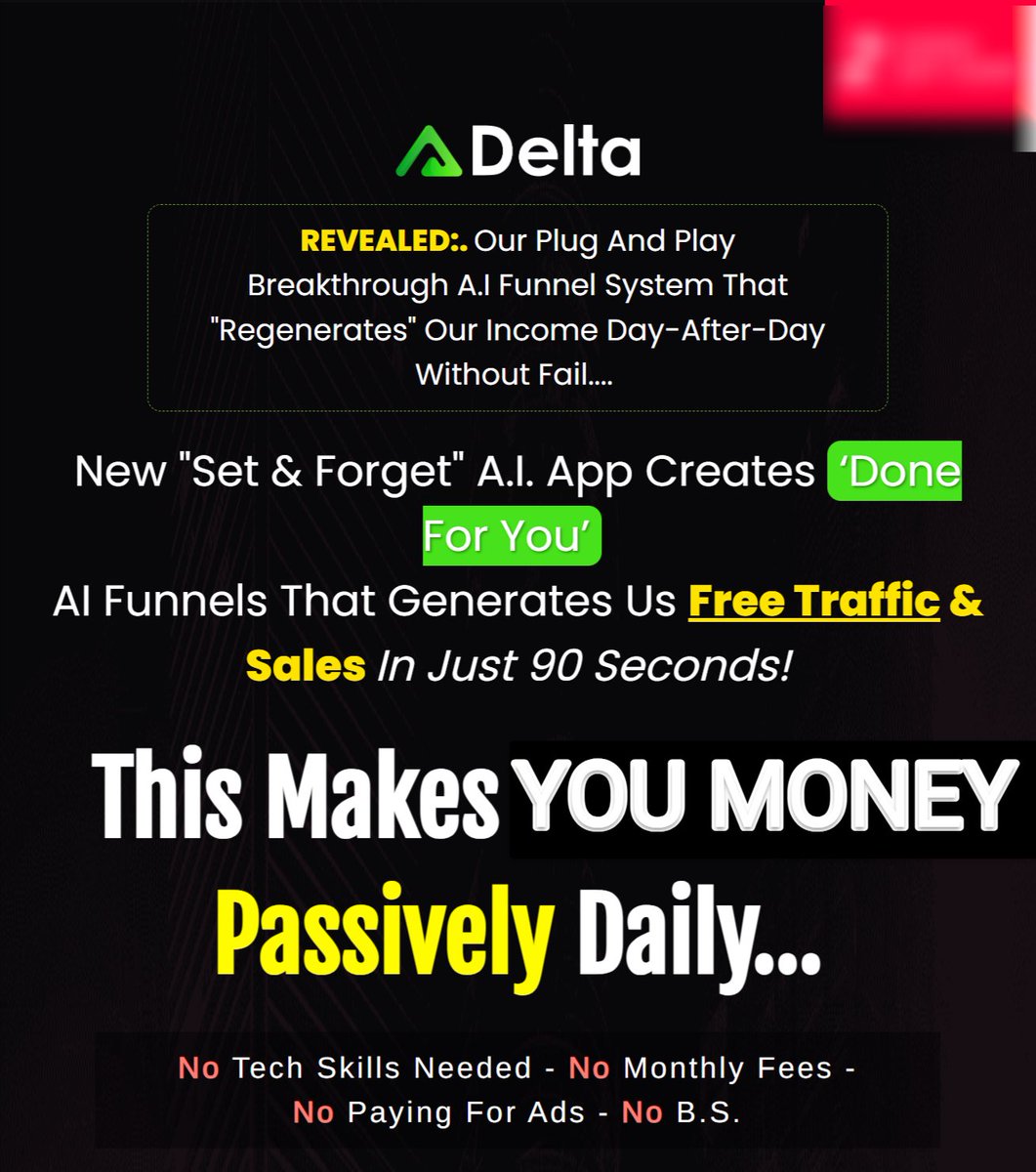 TWEETPRESSS's tweet image. Delta AI Overview: Effortless “Set &amp;amp; Forget” App Builds Automated Funnels for Free Traffic &amp;amp; Sales in 90 Seconds!
softtechhub.us/2025/02/19/del…

#DeltaAI #AutomatedFunnels #SetAndForget #FreeTraffic #SalesAutomation #DigitalMarketing #AIApps #EntrepreneurTools #MarketingFunnels USPS